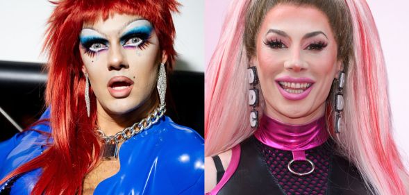 A split image of Crystal and Divina de Campo.