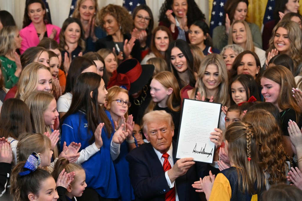 Trump signs executive order, “Keeping Men Out of Women’s Sports”.
