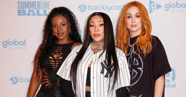 Mutya Buena, Keisha Buchanan and Siobhán Donaghy of the Sugababes.