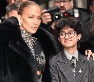 Jennifer Lopez and Emme Maribel Muñiz.