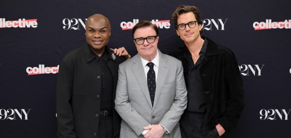 (L-R) Nathan Lee Graham, Nathan Lane, and Matt Bomer