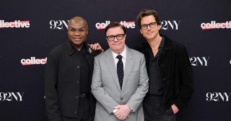 (L-R) Nathan Lee Graham, Nathan Lane, and Matt Bomer