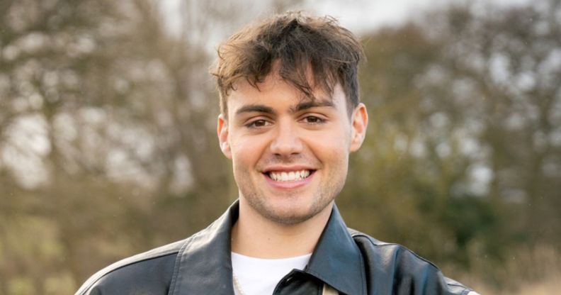 Bradley Riches in a promotional photo for his new role in Emmerdale.