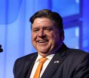 J.B. Pritzker at the Human Rights Campaign's 2025 Los Angeles Dinner held at Fairmont Century Plaza.