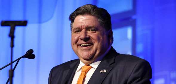 J.B. Pritzker at the Human Rights Campaign's 2025 Los Angeles Dinner held at Fairmont Century Plaza.