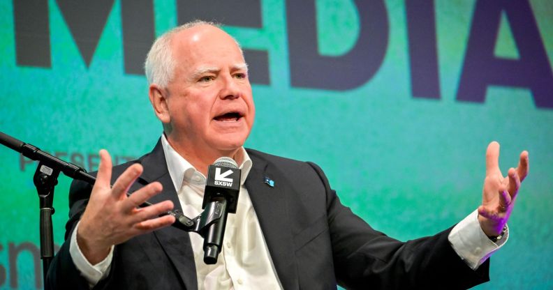 Former vice presidential hopeful Tim Walz