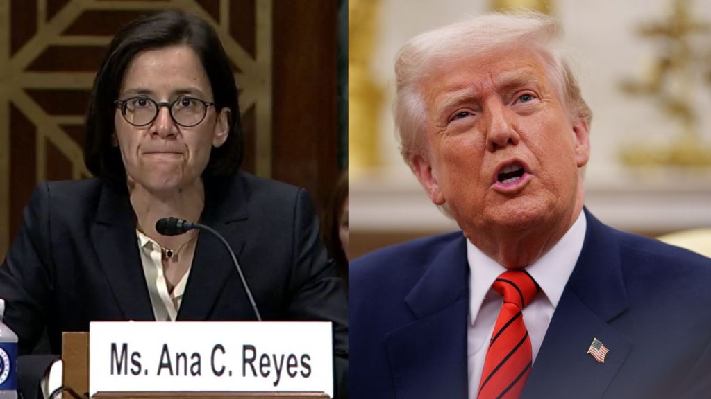 Judge Ana Reyes alongside Donald Trump