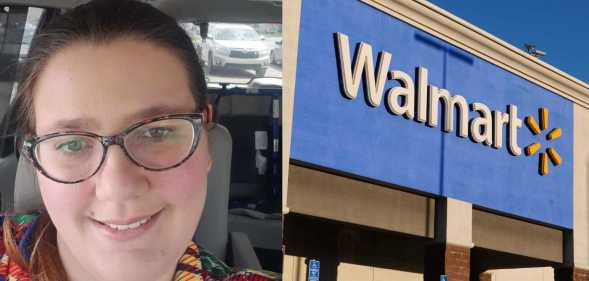 Dani Davis (pictured) claims she was fired from Walmart after a customer “accused” her of being trans.
