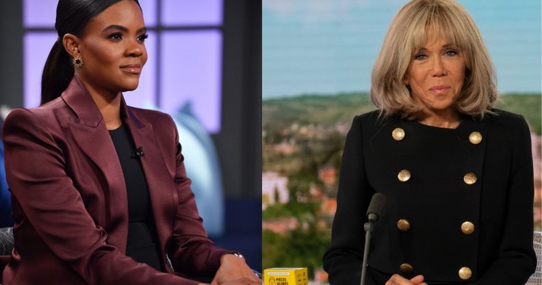 Candace Owens (left) and Brigitte Macron (right)
