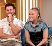 JoJo Siwa on the This Morning couch with Chris Hughes