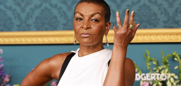 NEW YORK, NEW YORK - MAY 13: Adjoa Andoh attends Netflix's "Bridgerton" Season 3 World Premiere at Alice Tully Hall, Lincoln Center on May 13, 2024 in New York City. (Photo by Arturo Holmes/WireImage)