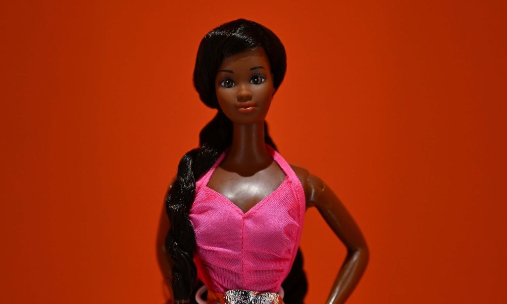 A Barbie doll, pictured.