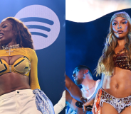 Megan Thee Stallion and Victoria Monét.