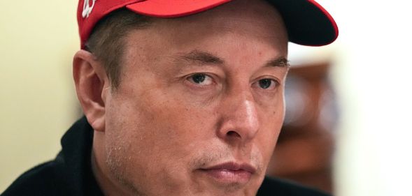 Elon Musk staring blankly.