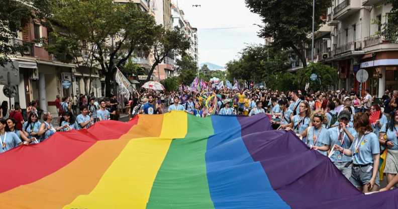 EuroPride 2024 parade in Thessaloniki, northern Greece.