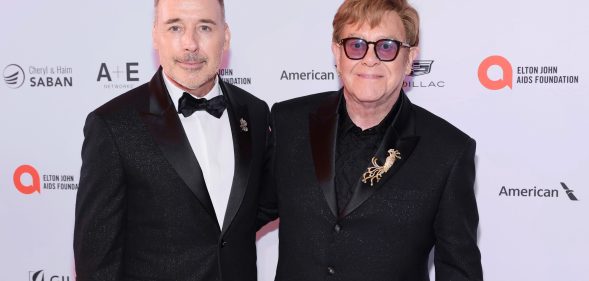 David Furnish and Elton John