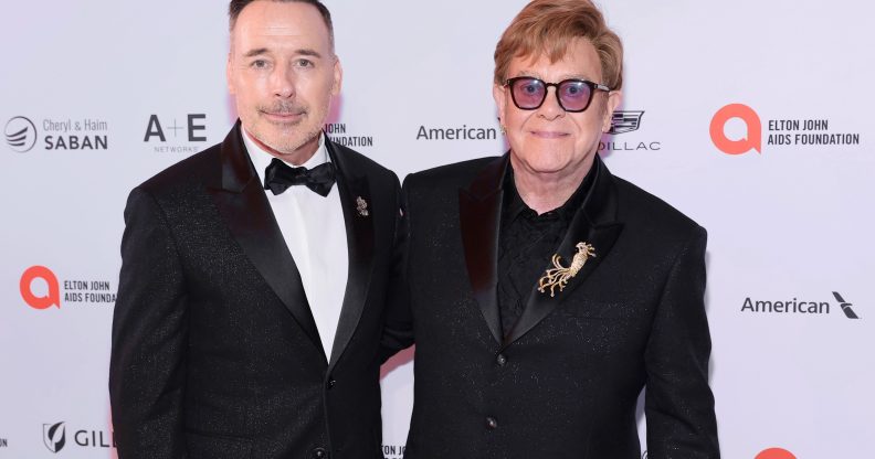 David Furnish and Elton John