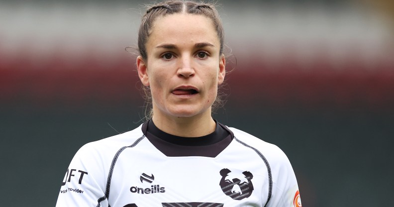 LEICESTER, ENGLAND - NOVEMBER 09: Jasmine Joyce-Butchers of Bristol Bears pictured during the Allianz Premiership Women's Rugby match between Leicester Tigers and Bristol Bears at Mattioli Woods Welford Road Stadium on November 09, 2024 in Leicester, England. (Photo by Matthew Lewis/Getty Images)