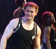 NEW YORK, NEW YORK - OCTOBER 24: Kit Connor during the opening night curtain call for "Romeo + Juliet" on Broadway at The Circle in the Square Theatre on October 24, 2024 in New York City. (Photo by Bruce Glikas/Getty Images)