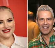 Meghan McCain Andy Cohen images side by side