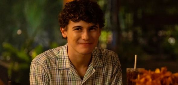 Sam Nivola as Lochlan Ratfliff in a still from The White Lotus.