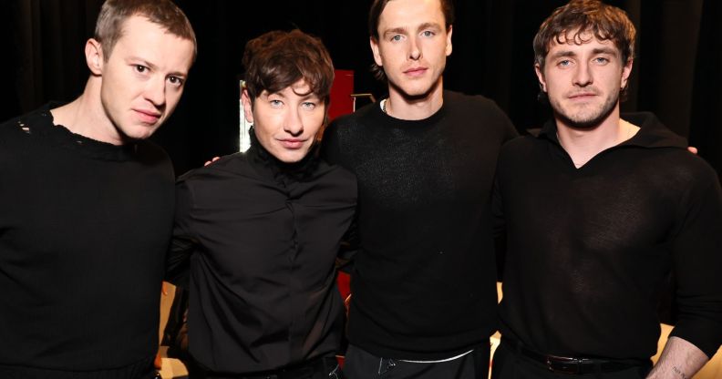 The cast of The Beatles biopic (L-R): Joseph Quinn, Barry Keoghan, Harris Dickinson, Paul Mescal.