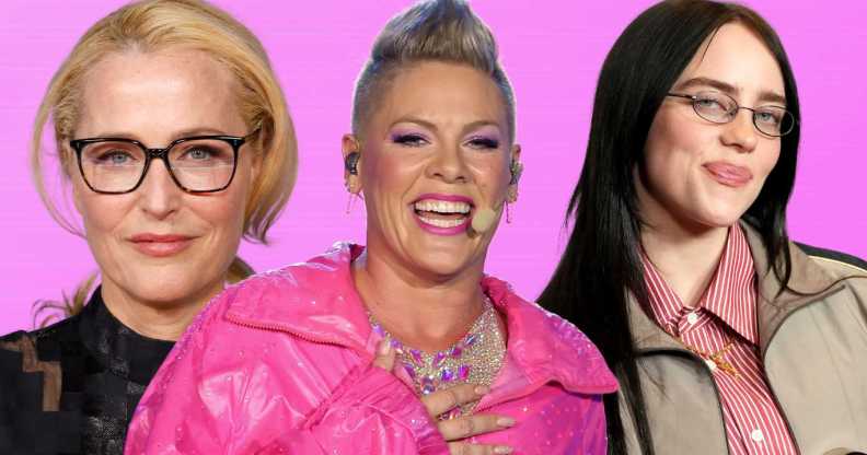 Gillian Anderson, P!nk and Billie Eilish