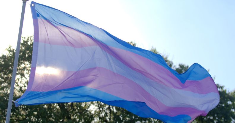 Image of a trans Pride flag