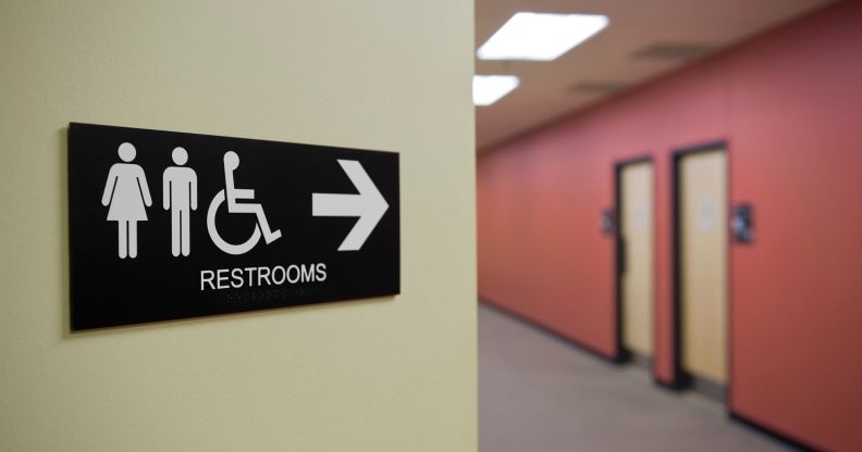 No, trans women aren't banned from women's bathrooms. (Getty)