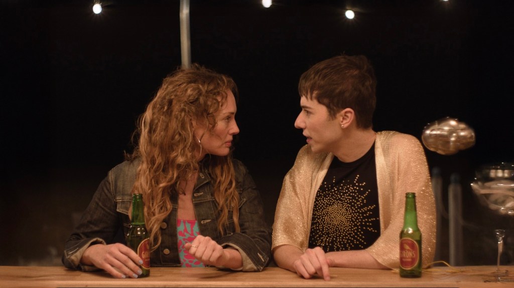 Laura Haddock as Lisa and Ellis Howard as Byron