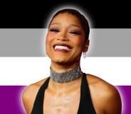 Asexual flag and Keke Palmer