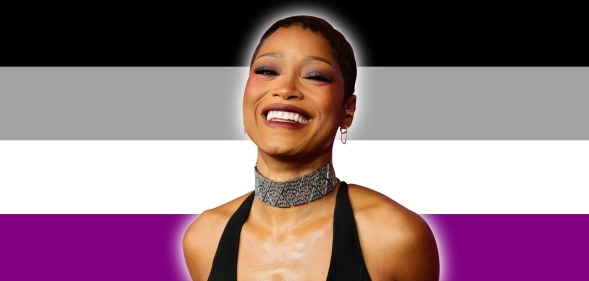 Asexual flag and Keke Palmer