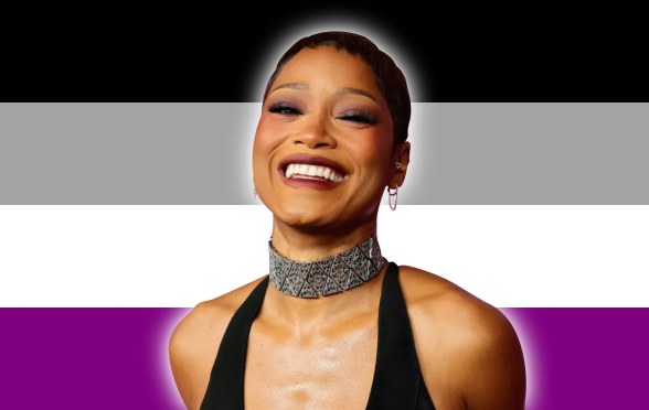 Asexual flag and Keke Palmer