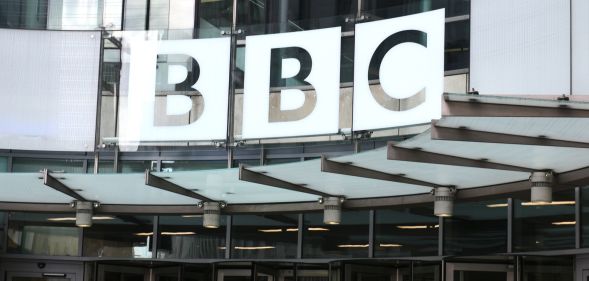 The front of the BBC building.