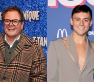 Press pictures of Alan Carr and Tom Daley