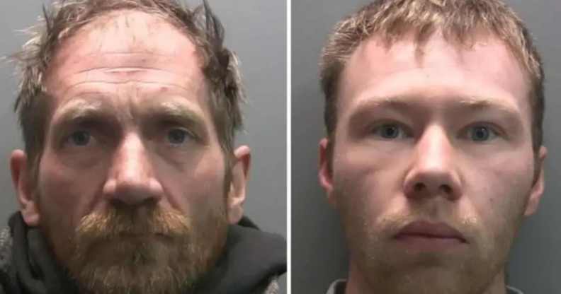 Mug shot of Daniel Graham and Adam Carruthers, who were convicted of felling the tree at Sycamore Gap