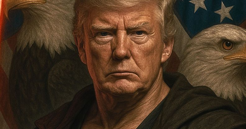 An AI-image of Donald Trump.