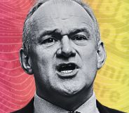 An edited picture of Ed Davey.
