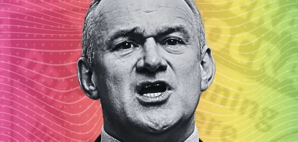An edited picture of Ed Davey.