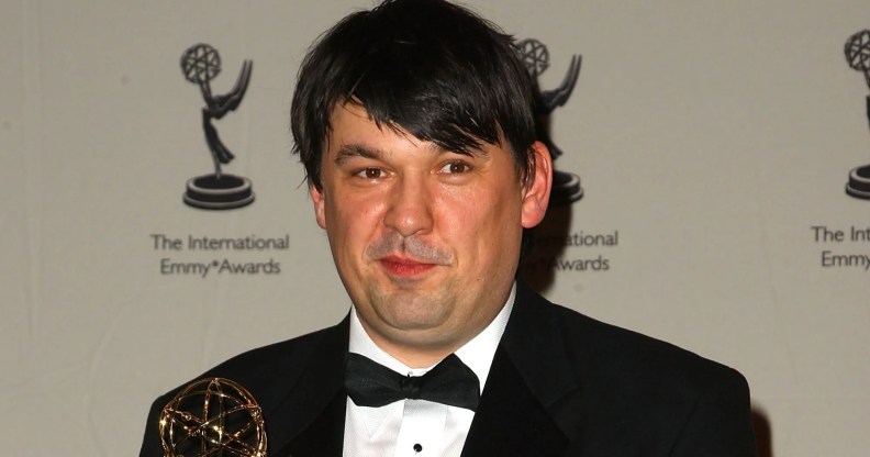 Comedian and writer Graham Linehan wearing a tuxedo