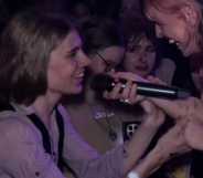 Luna smiles at Beth McCarthy.