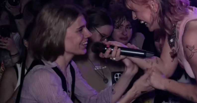 Luna smiles at Beth McCarthy.