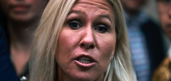 Marjorie Taylor Greene, pictured.