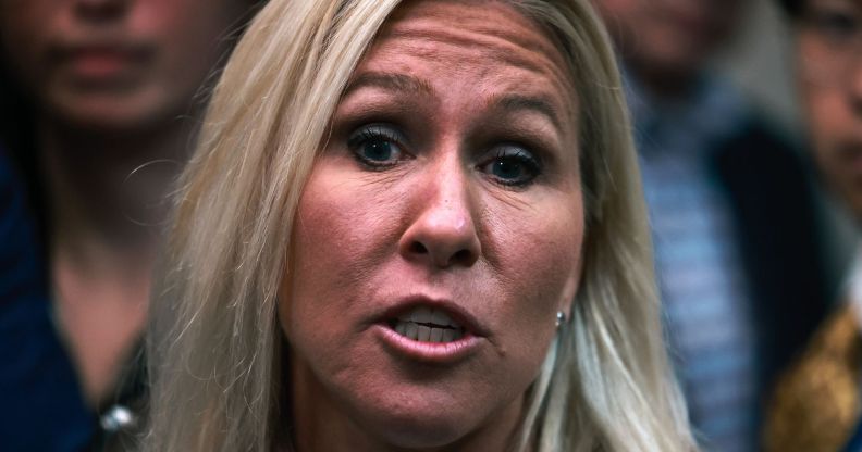 Marjorie Taylor Greene, pictured.