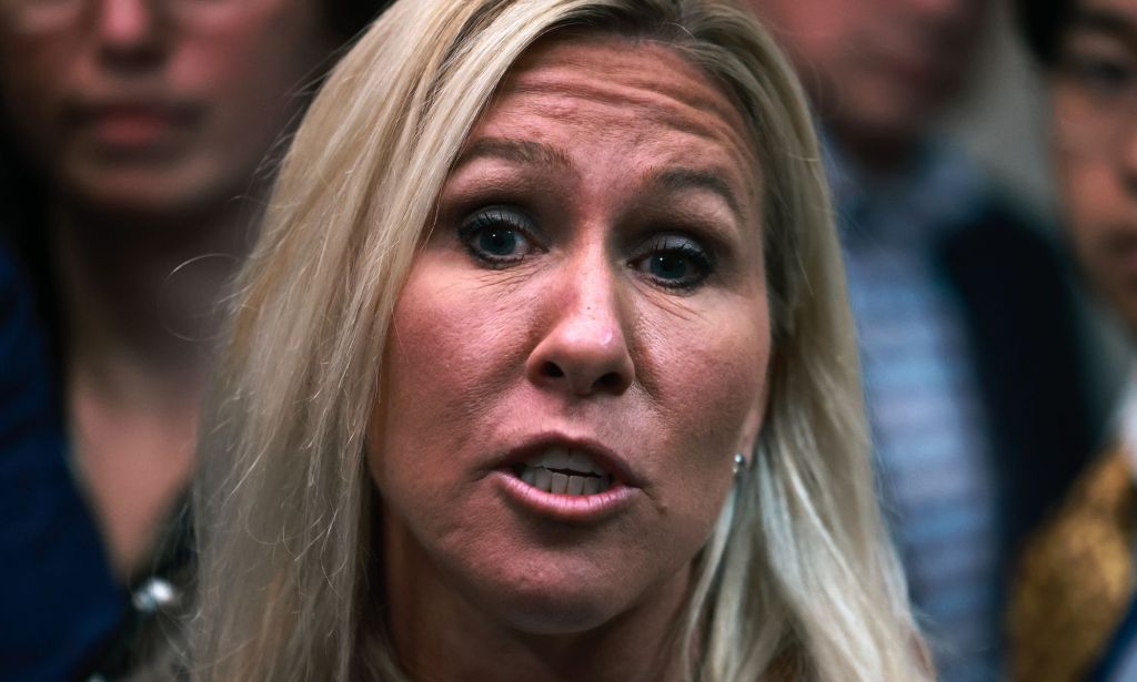 Marjorie Taylor Greene, pictured.