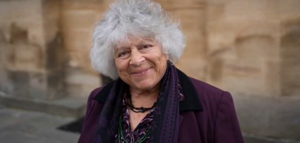 Miriam Margolyes smiling at the camera
