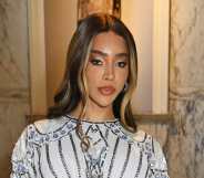 Munroe Bergdorf attends 'CARTIER' VIP Private View at The V&A on April 9, 2025 in London, England
