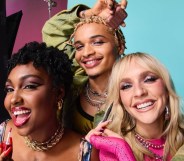 Tiana Major9, Destin Conrad and Zolita posing with NYX Makeup