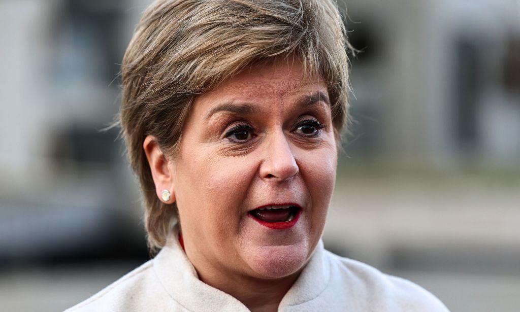 Nicola Sturgeon, pictured.