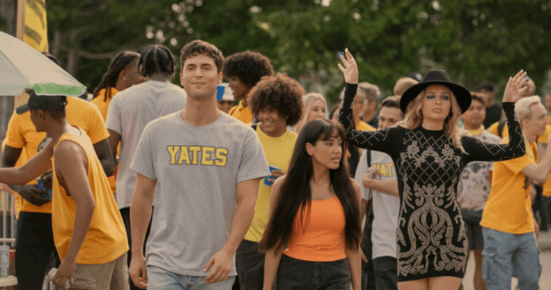 Still from Overcompensating